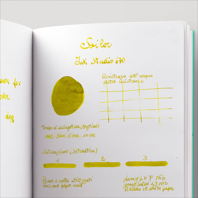 Sailor Ink Studio 670 Inchiostro 20 ml