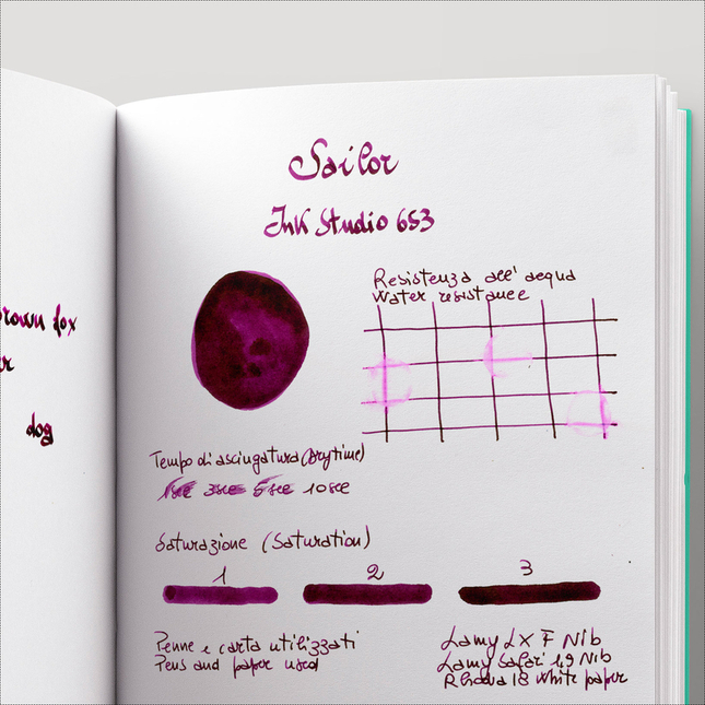 Sailor Ink Studio 653 Inchiostro 20 ml