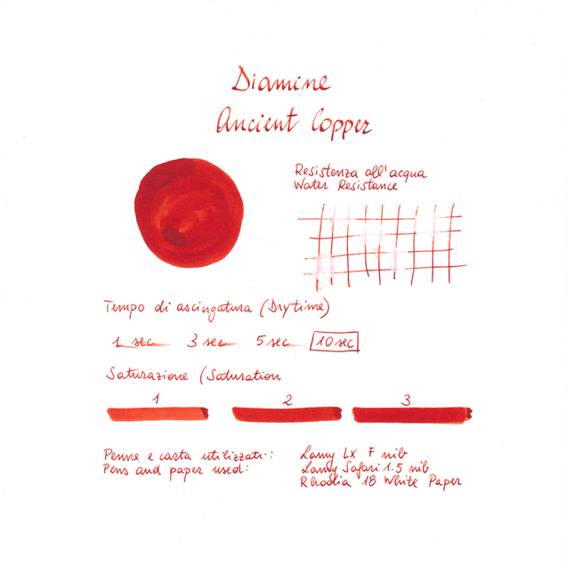 Diamine Ancient Copper Ink Bottle 80 ml