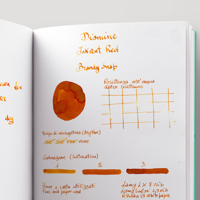 Diamine Inkvent Brandy Snap Ink Bottle 50 ml Red Edition