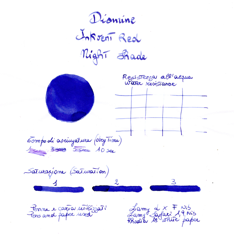 Diamine Inkvent Night Shade Inchiostro 50 ml Red Edition