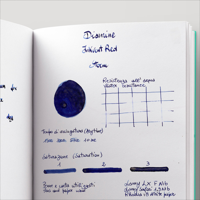 Diamine Inkvent Storm Inchiostro 50 ml Red Edition Shimmer