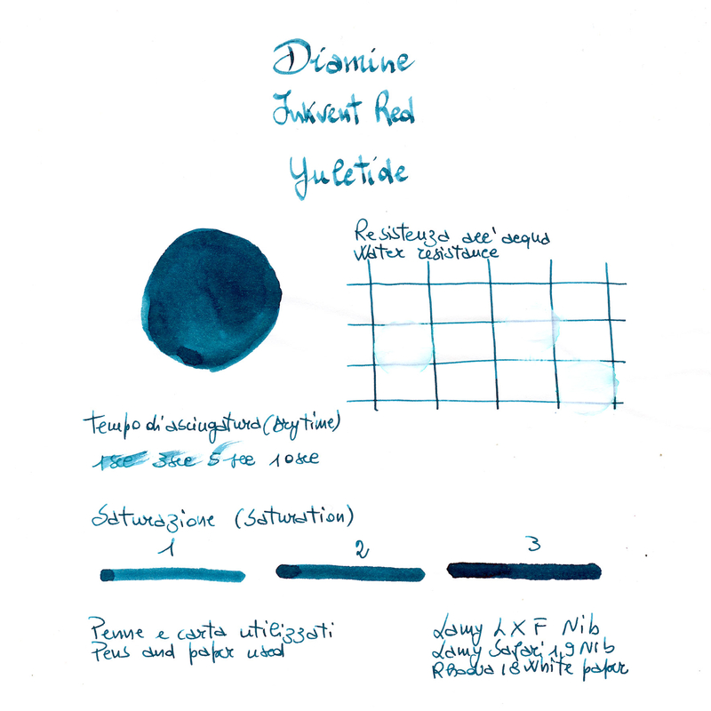 Diamine Inkvent Yuletide Ink Bottle 50 ml Red Edition