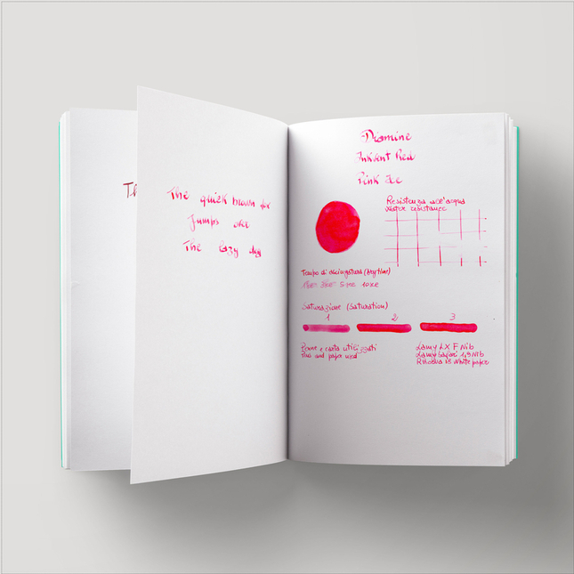 Diamine Inkvent Pink Ice Ink Bottle 50 ml Red Edition Shimmer