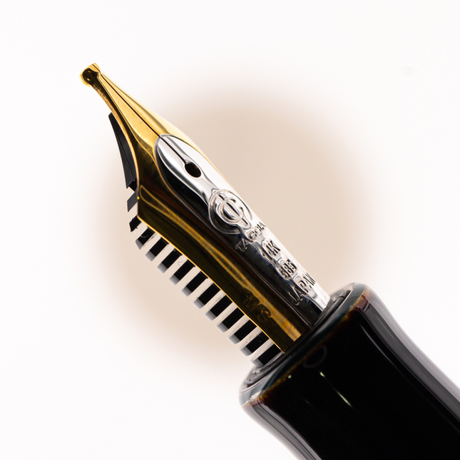Taccia Covenant Fountain Pen Malachite 14 KT