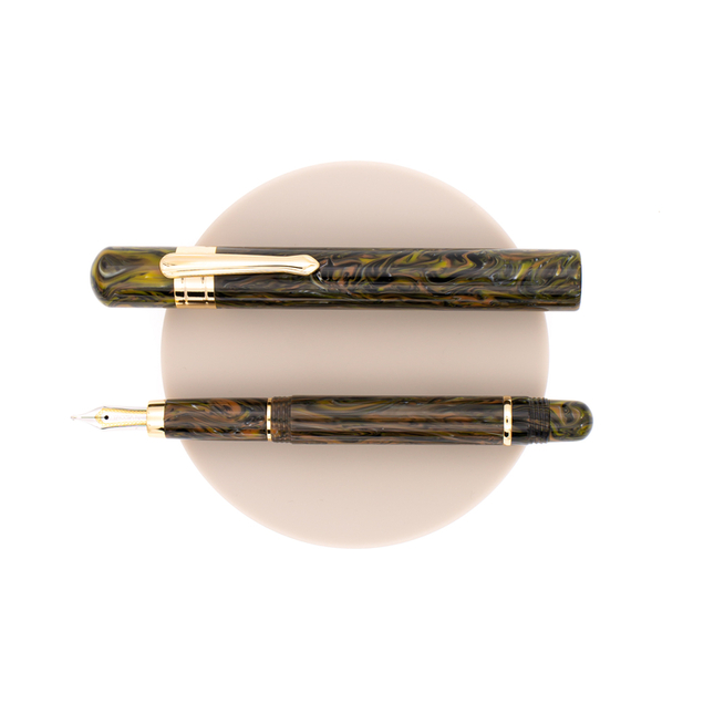 Taccia Covenant Penna Stilografica Black Yellow 14 KT