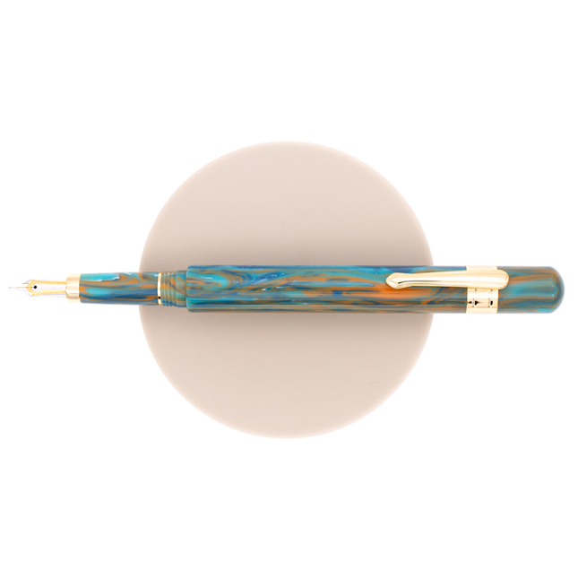 Taccia Covenant Penna Stilografica Blue Apatite 14 KT