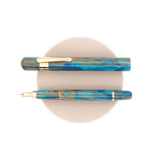 Taccia Covenant Penna Stilografica Blue Apatite 14 KT