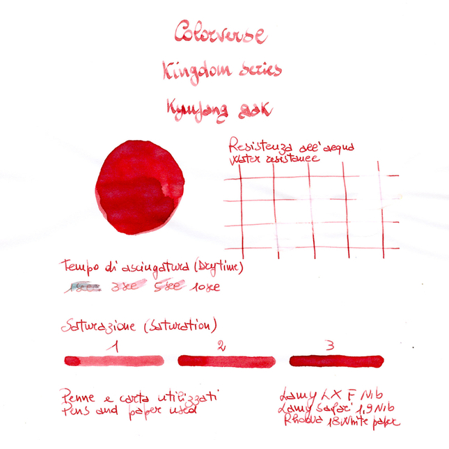 Colorverse Kingdom Series kyujang gak Inchiostro 30 ml