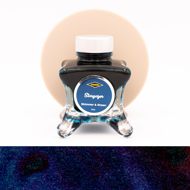 Diamine Inkvent Stargazer Ink Bottle 50 ml Red Edition Shimmer & Sheen