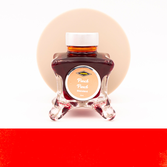 Diamine Inkvent Peach Punch Ink bottle 50 ml Red Edition