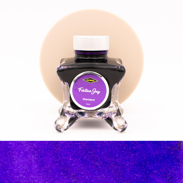 Diamine Inkvent Festive Joy Ink Bottle 50 ml Red Edition