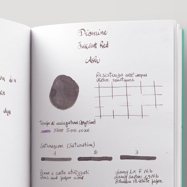 Diamine Inkvent Ash Ink Bottle 50 ml Red Edition