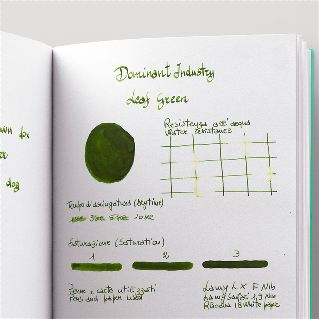 Dominant Industry Standard Leaf Green Ink Bottle 25 ml