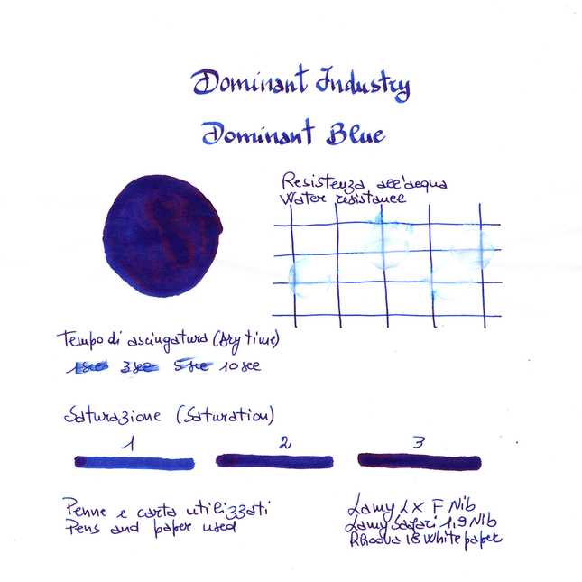 Dominant Industry Standard Dominant Blue Inchiostro 25 ml