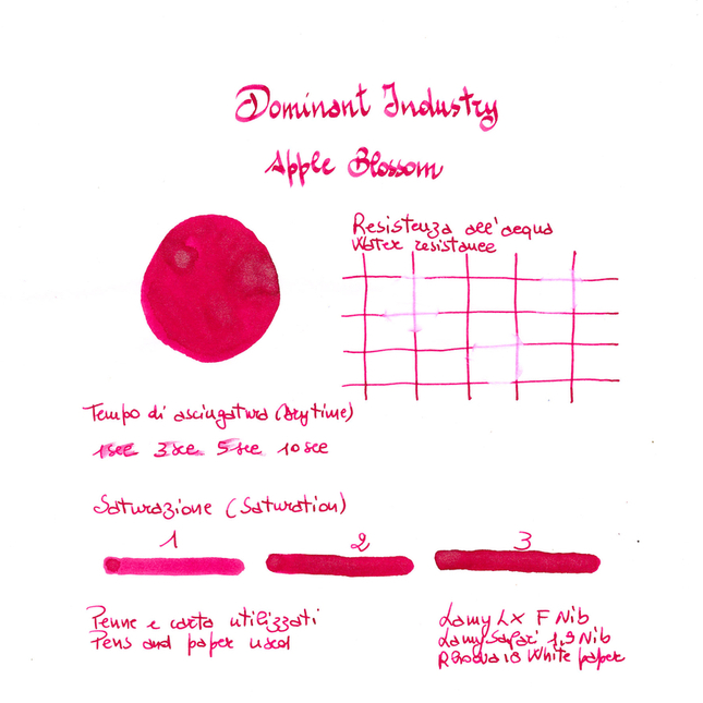 Dominant Industry Pearl Apple Blossom Ink Bottle 25 ml