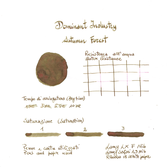 Dominant Industry Pearl Autumn Forest Ink Bottle 25 ml