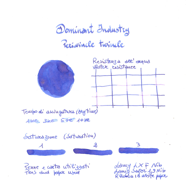 Dominant Industry Pearl Periwinkle Twinkle Ink Bottle 25 ml