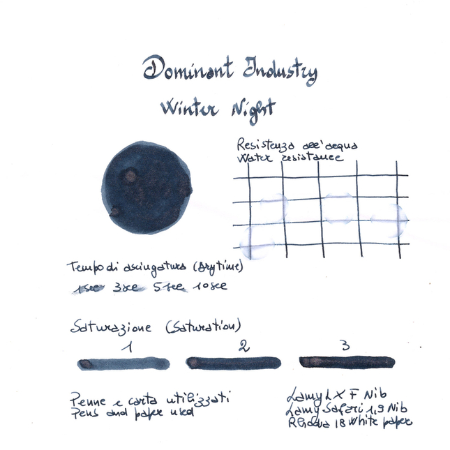 Dominant Industry Pearl Winter Night Ink Bottle 25 ml