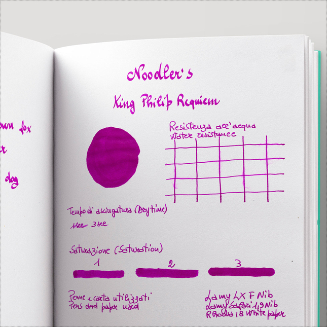 Noodler's King Philip Requiem Ink Bottle 3 oz