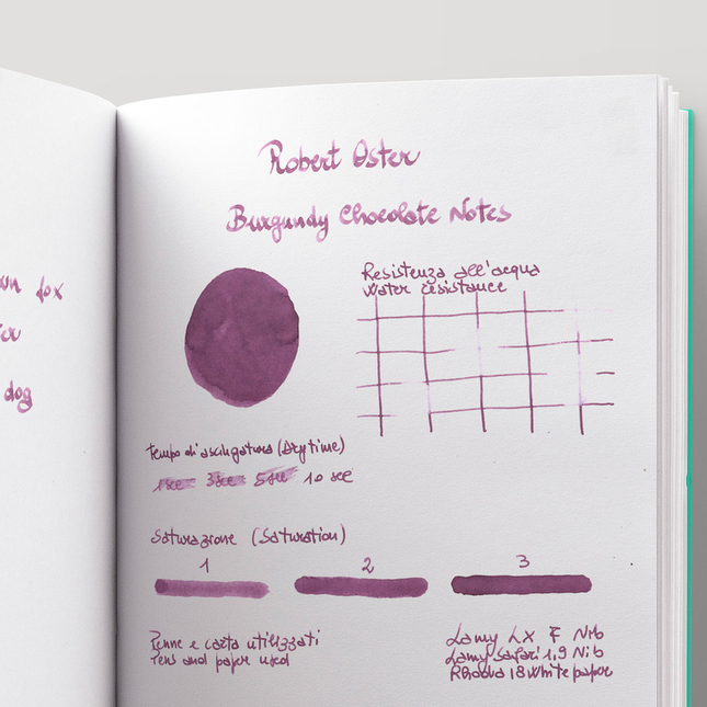 Robert Oster Burgundy Chocolate Notes Inchiostro 50 ml