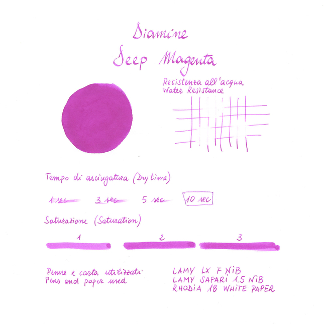 Diamine Deep Magenta Inchiostro 80 ml