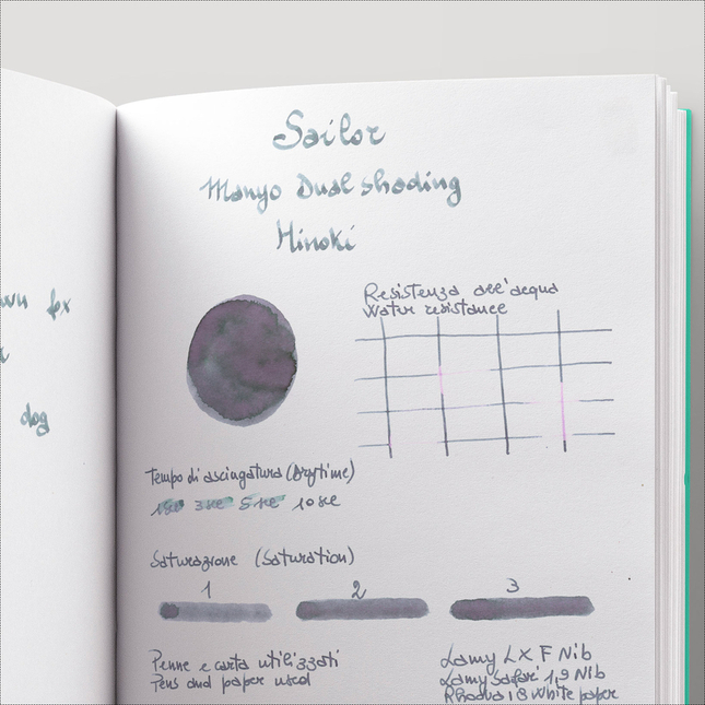Sailor Manyo Dual Shading Hinoki Inchiostro 50 ml