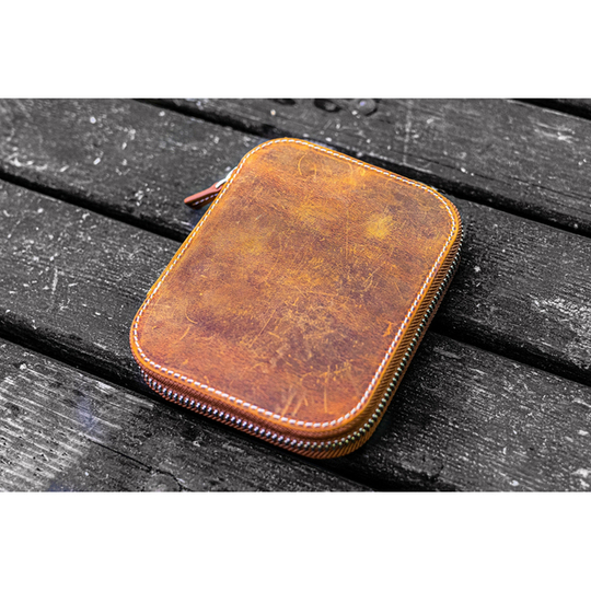 Galen Leather Portapenne in Pelle per Kaweco 14 Posti Crazy Horse Brown