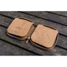 Galen Leather Portapenne in Pelle con Zip 10 Posti Marrone