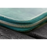 Galen Leather Portapenne in Pelle con Zip 10 Posti Crazy Horse Forest Green