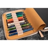 Galen Leather Portapenne in Pelle 10 Posti con Notebook A5 Undyed Leather Galen Leather Portapenne in Pelle 10 Posti con Notebook A5 Undyed Leather
