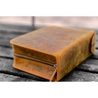 Galen Leather Portapenne in Pelle con Zip 40 Posti Crazy Horse Brown