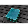 Galen Leather Portapenne in Pelle con Zip 40 Posti Crazy Horse Forest Green