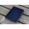 Galen Leather Portapenne in Pelle 5 Posti con Notebook A6 Nero