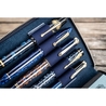 Galen Leather Portapenne in Pelle 5 Posti con Notebook A6 Crazy Horse Navy Blue Galen Leather Portapenne in Pelle 5 Posti con Notebook A6 Crazy Horse Navy Blue