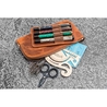 Galen Leather Slip-N-Zip 4 Slots Zippered Pen Pouch Crazy Horse Brown Galen Leather Slip-N-Zip 4 Slots Zippered Pen Pouch Crazy Horse Brown