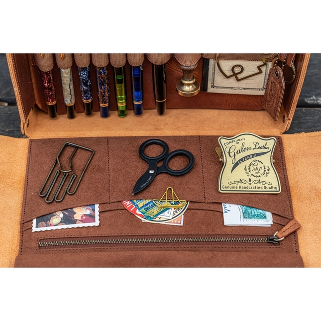 Galen Leather Writer's Medic Bag Crazy Horse Tan