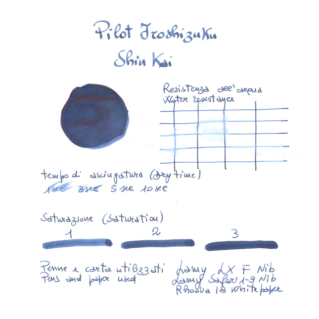 Pilot Iroshizuku Shin-Kai 6 Ink Cartridges