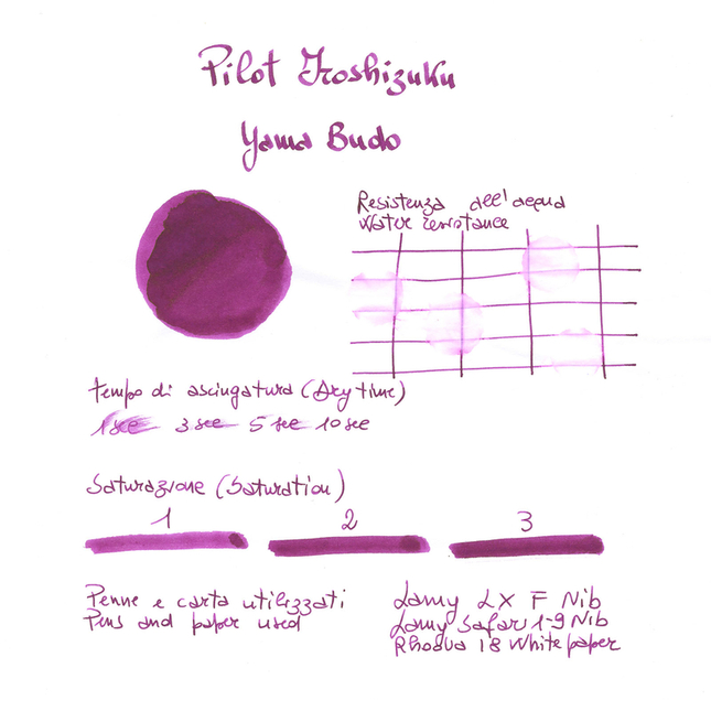 Pilot Iroshizuku Yama-Budo 6 Ink Cartridges