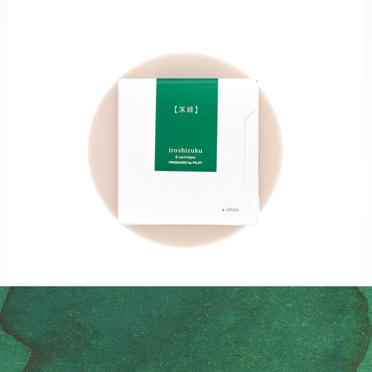 Pilot Iroshizuku Shin-Ryoku 6 Cartucce