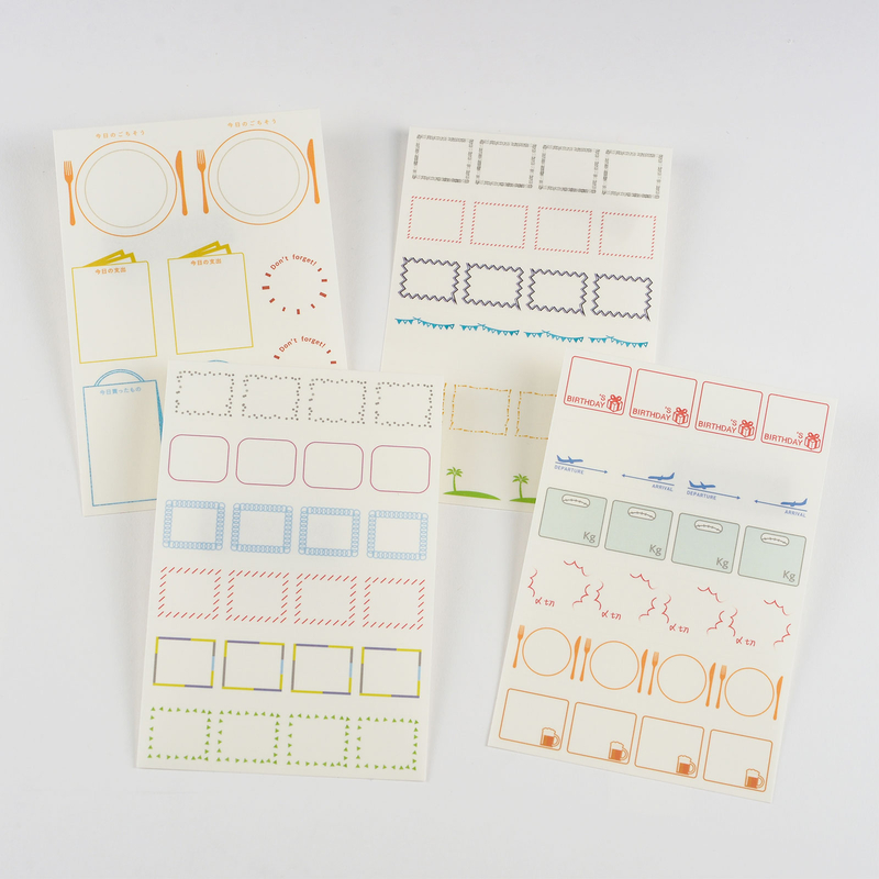 Hobonichi Frame Stickers Adesivi per Agende