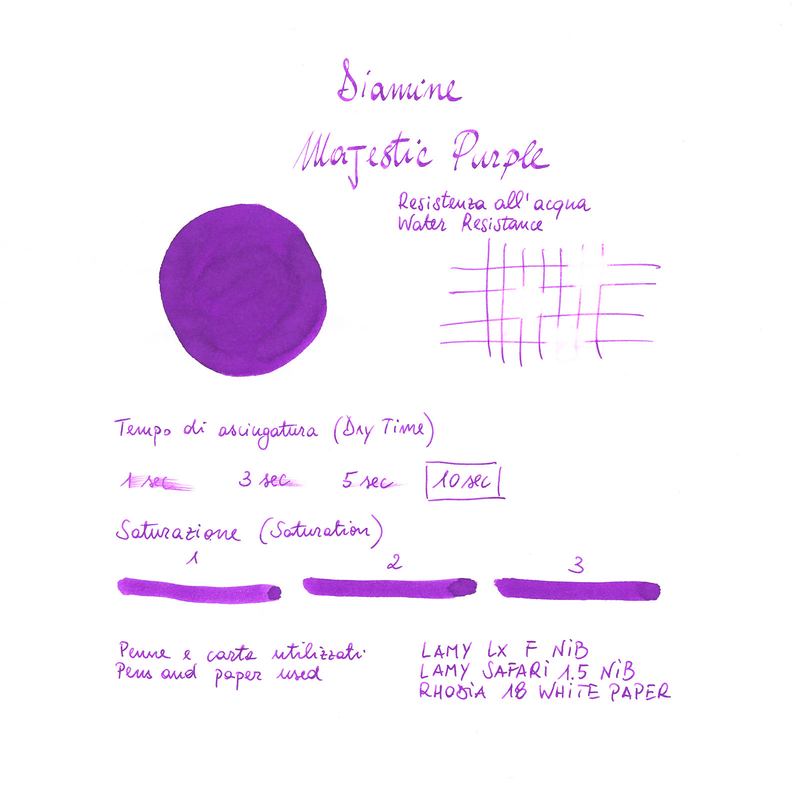 Diamine Majestic Purple Inchiostro 80 ml Diamine Majestic Purple Inchiostro 80 ml