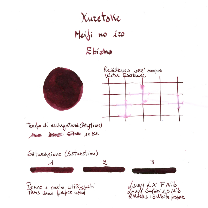 Kuretake Meiji No Iro Ebicha Inchiostro 20 ml