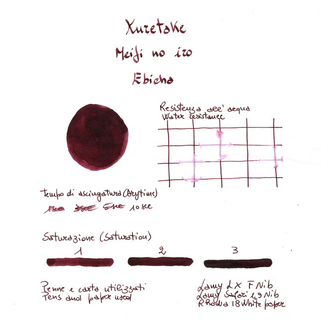 Kuretake Meiji No Iro Ebicha Inchiostro 20 ml