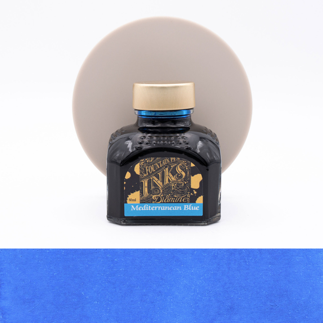 Diamine Mediterranean Blue Ink Bottle 80 ml