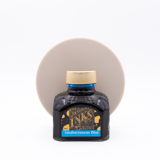 Diamine Mediterranean Blue Ink Bottle 80 ml