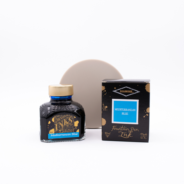 Diamine Mediterranean Blue Ink Bottle 80 ml