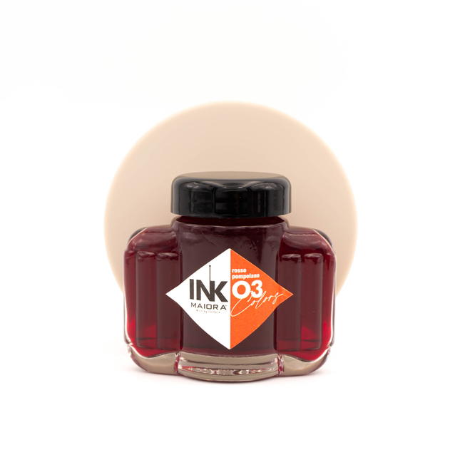 Maiora Ink Colors 03 Rosso Pompeiano Ink Bottle 67 ml
