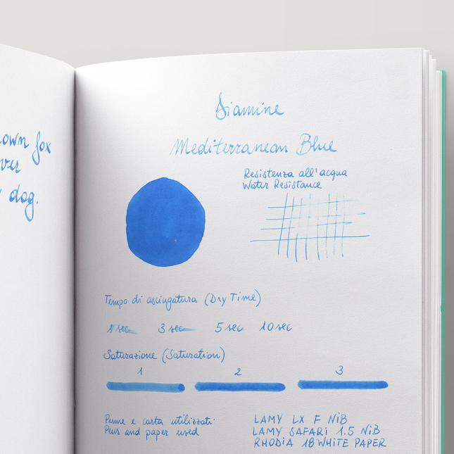 Diamine Mediterranean Blue Ink Bottle 80 ml