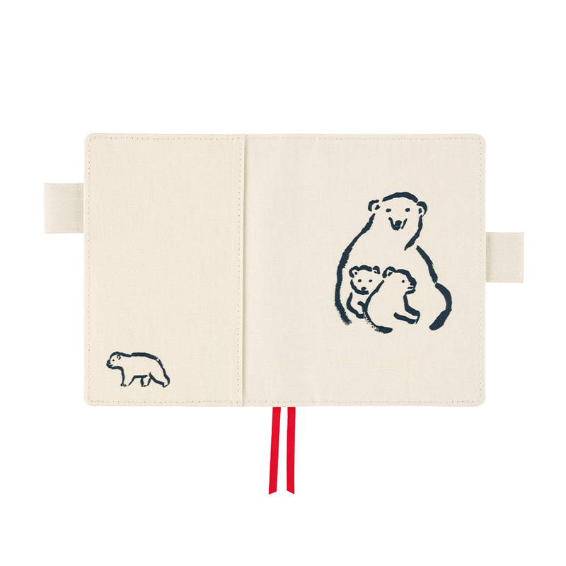 Hobonichi Techo Original A6 Izumi Shiokawa: Polar Bear - Tender Heart Set Cover + Agenda 2023 Hobonichi Techo Original A6 Izumi Shiokawa: Polar Bear - Tender Heart Set Cover + Agenda 2023